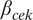 beta Subscript c e k