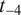 t Subscript negative 4