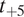 t Subscript plus 5
