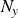 upper N Subscript y