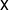 sans serif x