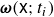 bold italic omega left parenthesis sans serif x semicolon t Subscript i Baseline right parenthesis
