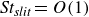 italic St Subscript italic slit Baseline equals upper O left parenthesis 1 right parenthesis