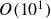upper O left parenthesis 10 Superscript 1 Baseline right parenthesis