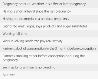 Risk Factors For Miscarriage (Chapter 2) - Early Pregnancy