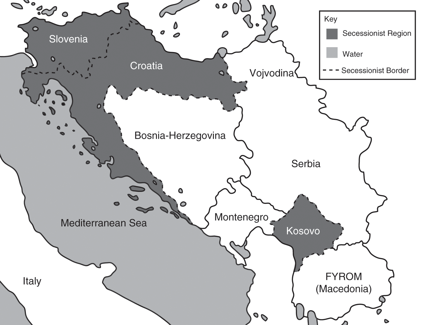 International Responses To Secession In Yugoslavia 19 11 Chapter 5 Power Politics And State Formation In The Twentieth Century