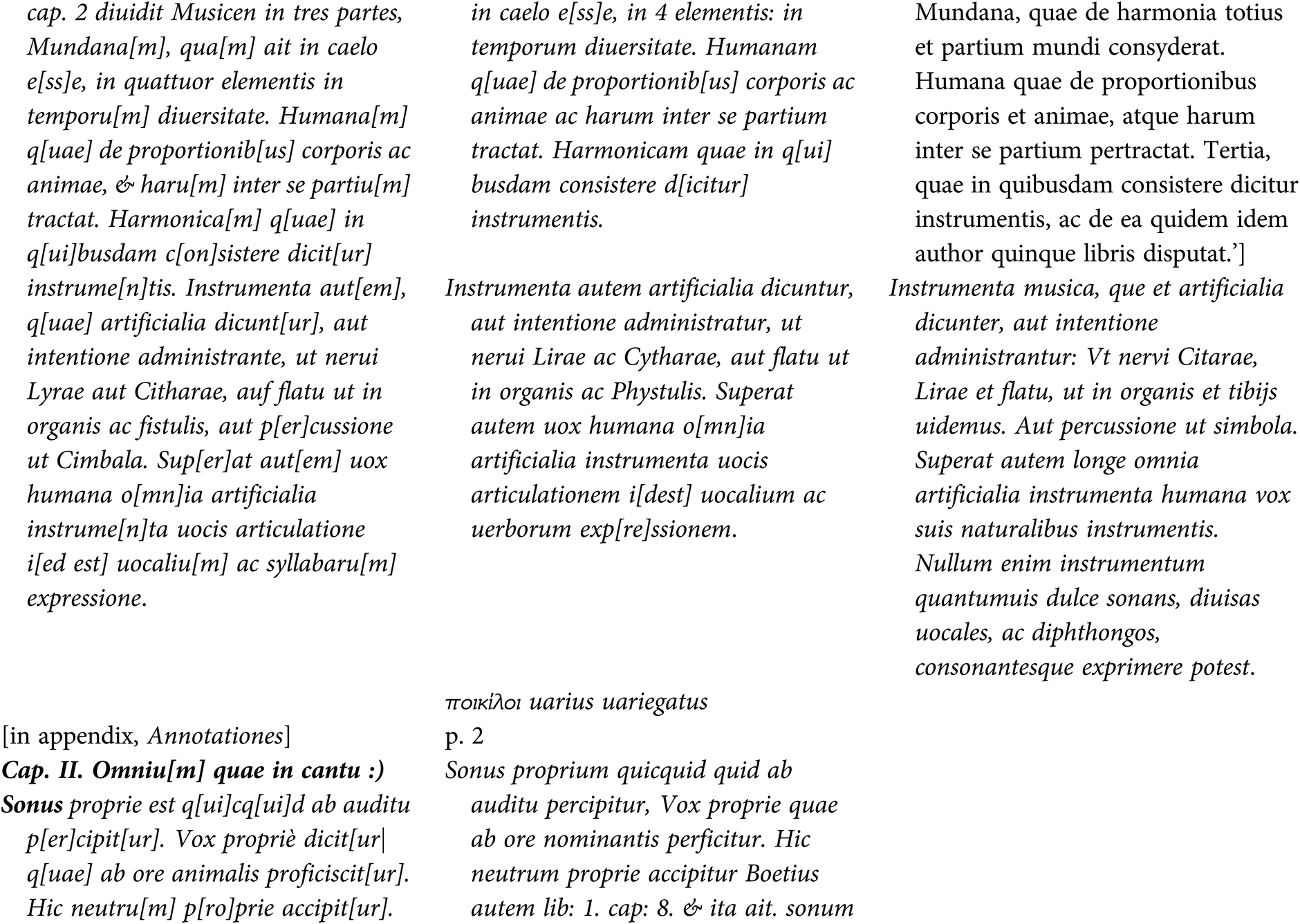 Evidence For Glarean S Music Lectures From His Students Books Congruent Annotations In Theepitomeand Thedodekachordon Chapter 13 Heinrich Glarean S Books