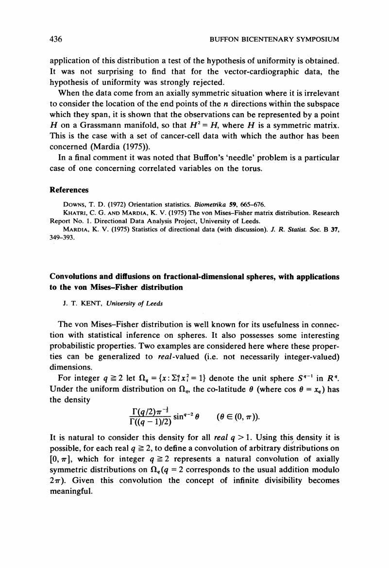 Convolutions And Diffusions On Fractional Dimensional Spheres With Applications To The Von Mises Fisher Distribution Advances In Applied Probability Cambridge Core