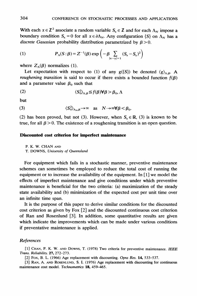 Discounted Cost Criterion For Imperfect Maintenance Advances In Applied Probability Cambridge Core