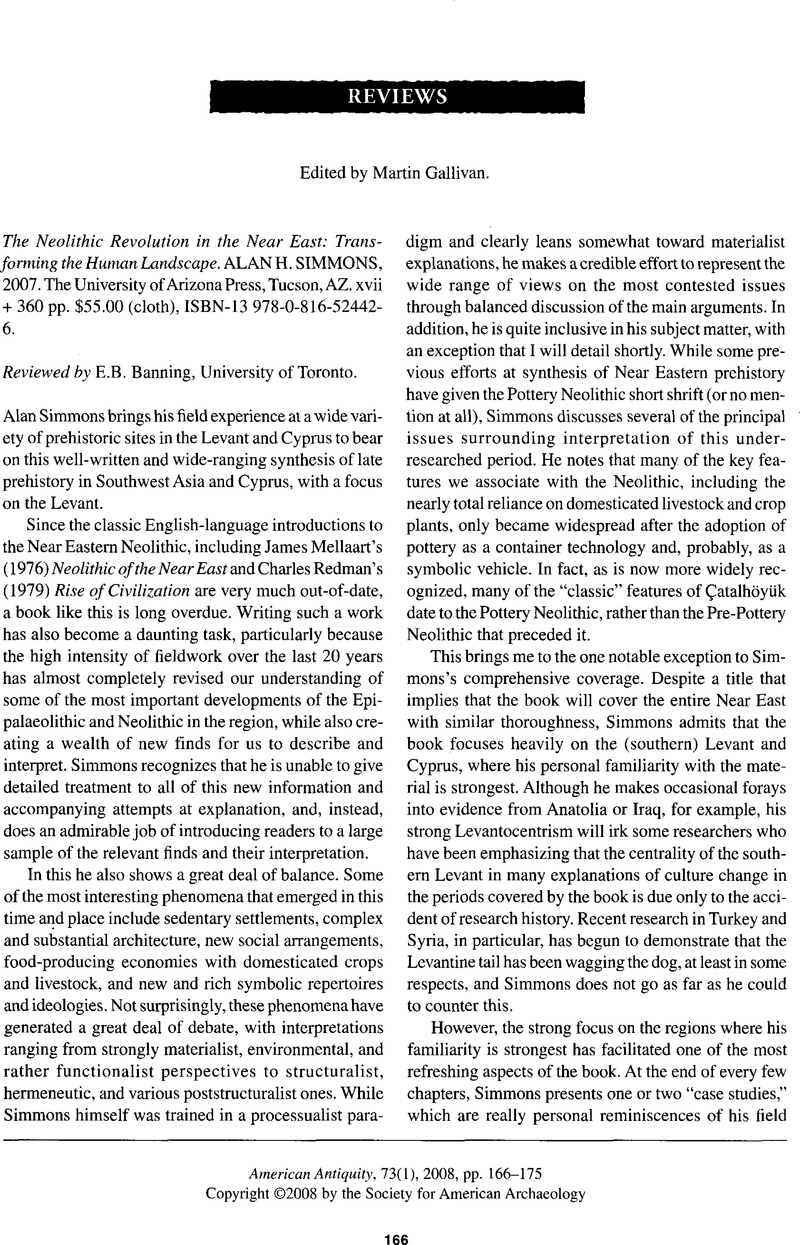 The Neolithic Revolution in the Near East: Transforming the Human  Landscape: Simmons, Alan H., Bar-Yosef, Dr. Ofer: 9780816529667:  : Books