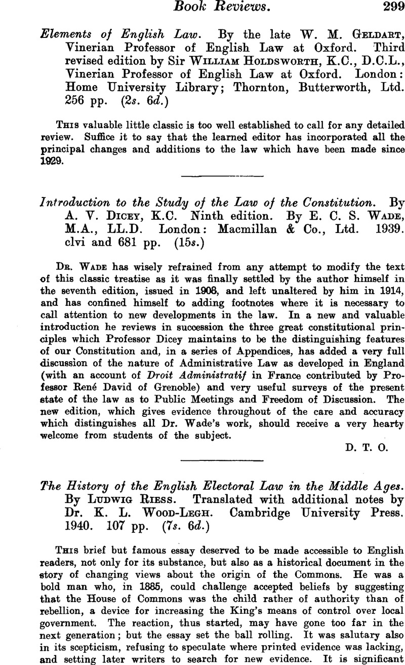 Introduction To The Study Of The Law Of The Constitution By A V