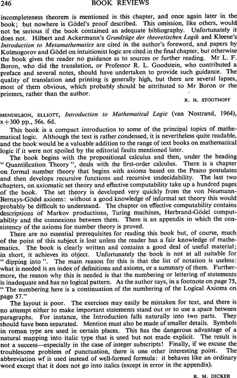 Elliott Mendelson Introduction To Mathematical Logic Van - 