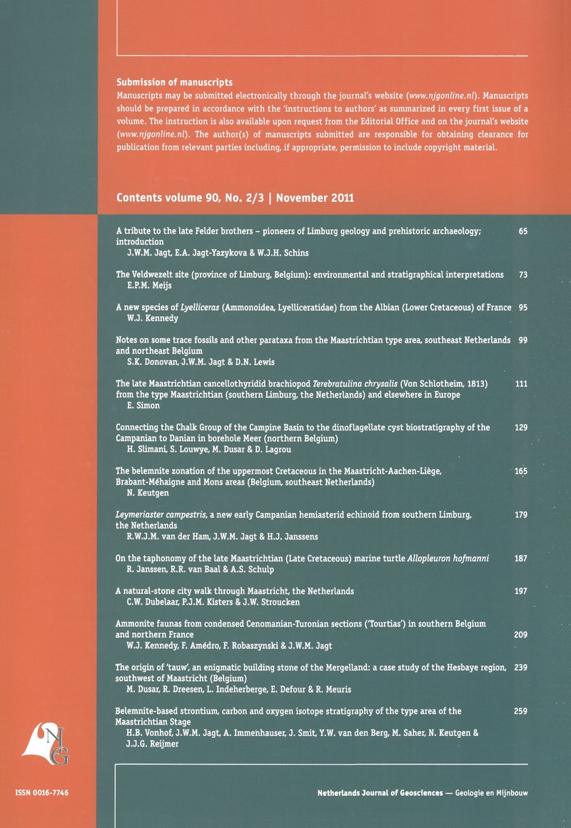 Njg Volume 90 Issue 2 3 Cover And Back Matter Netherlands Journal Of Geosciences Cambridge Core