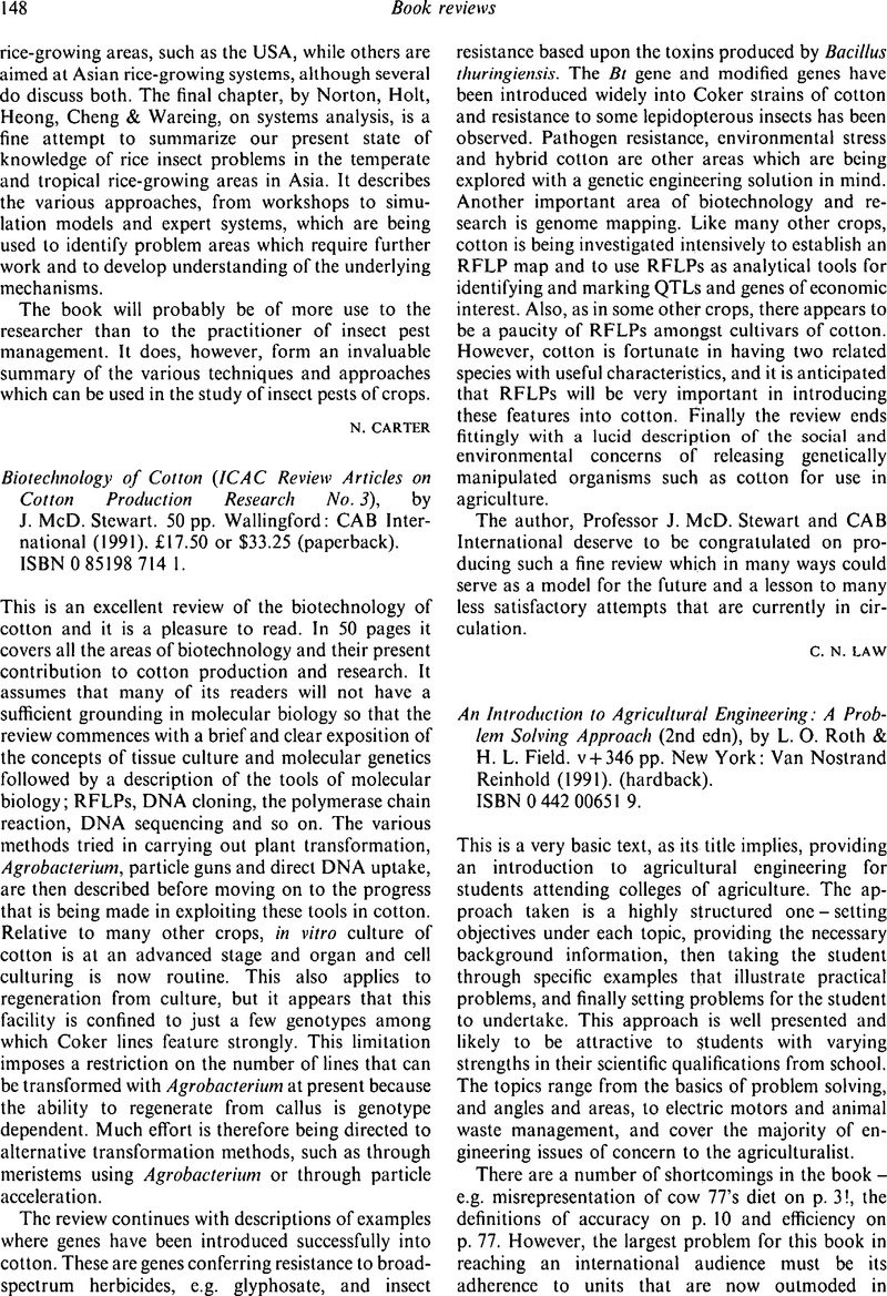 articles on biotechnology research