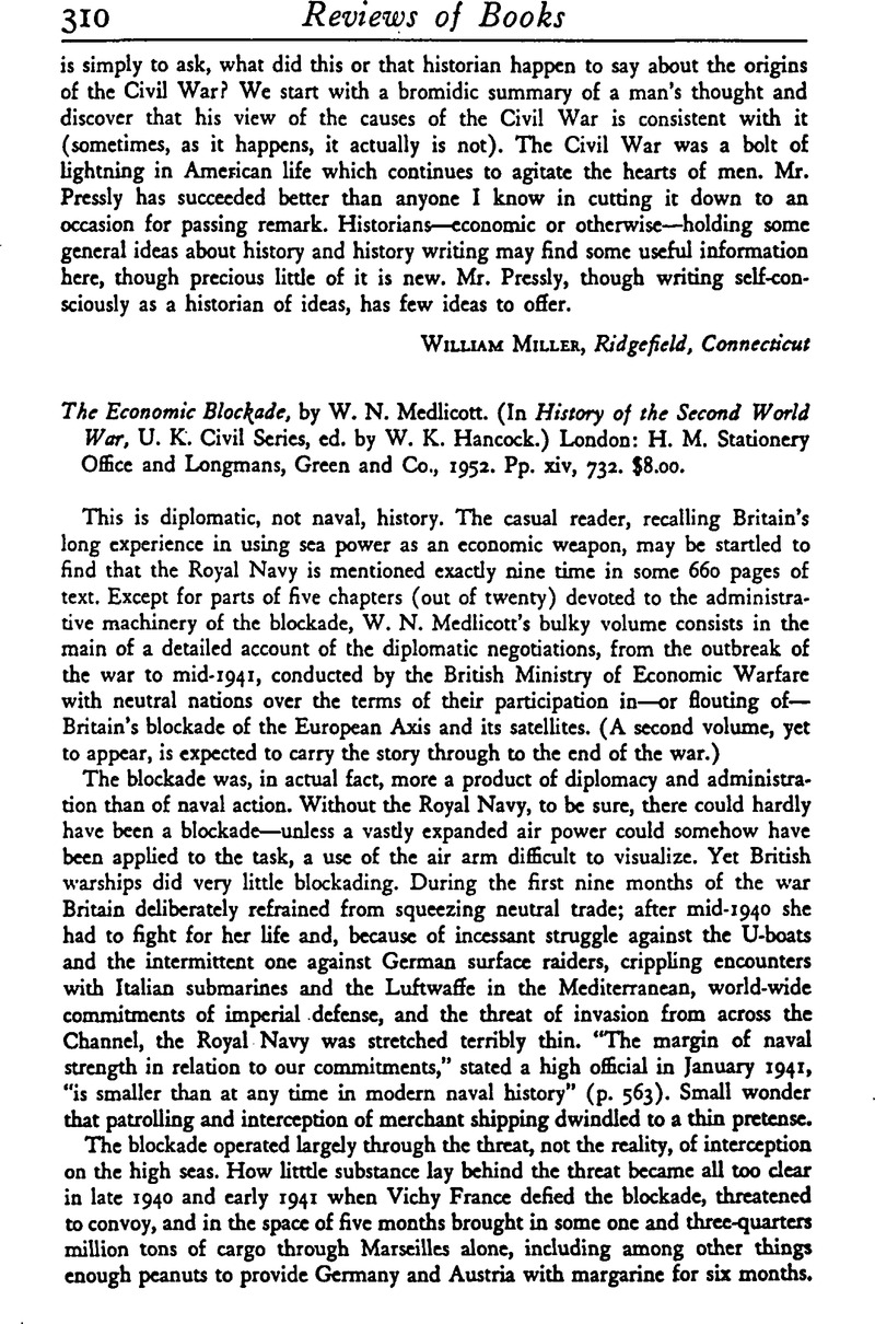 The Economic Blockade By W N Medlicott In History Of The Second World War U K Civil Series Ed By W K Hancock London H M Stationery Office And Longmans Green And