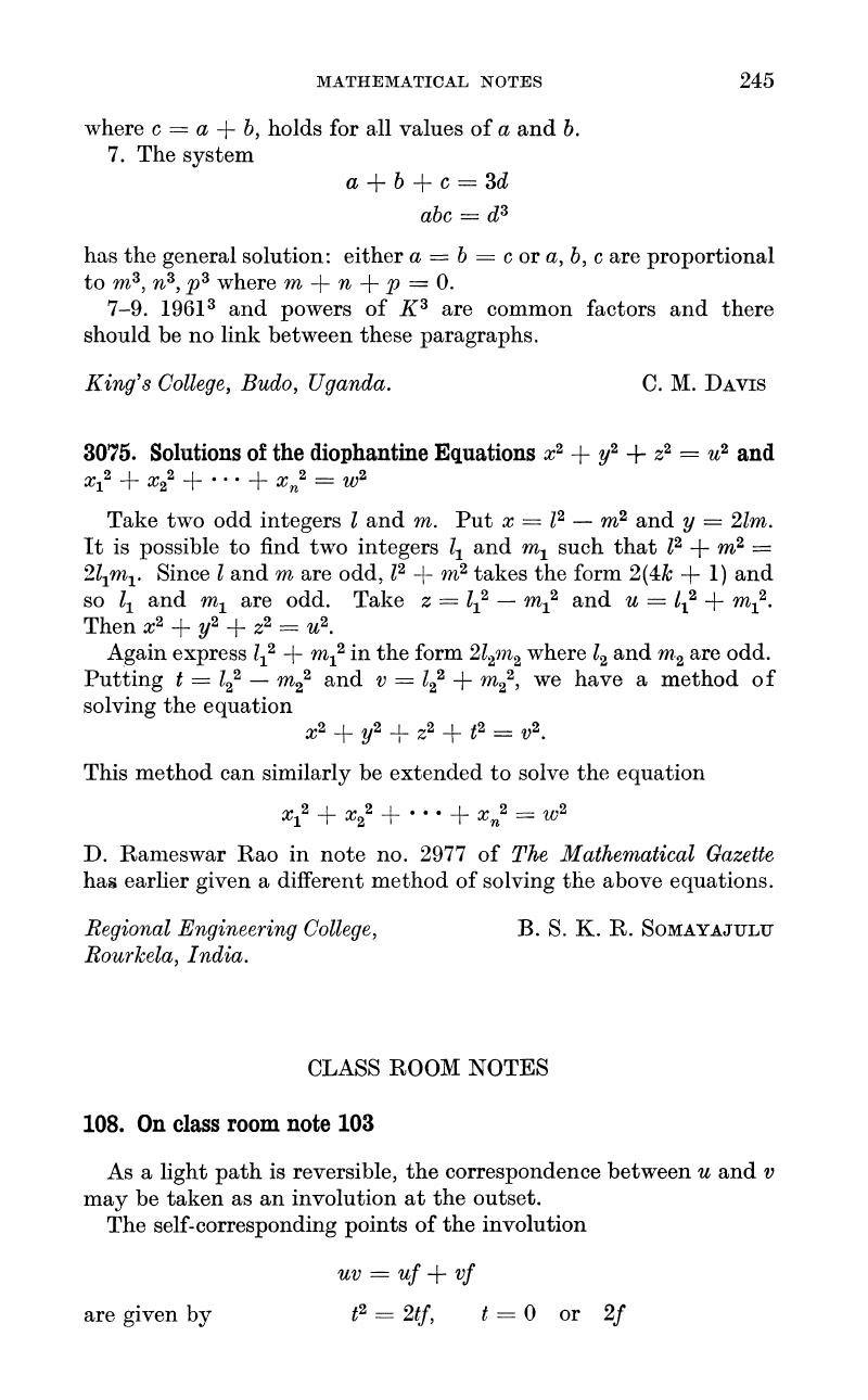 108 On Class Room Note 103 The Mathematical Gazette Cambridge Core