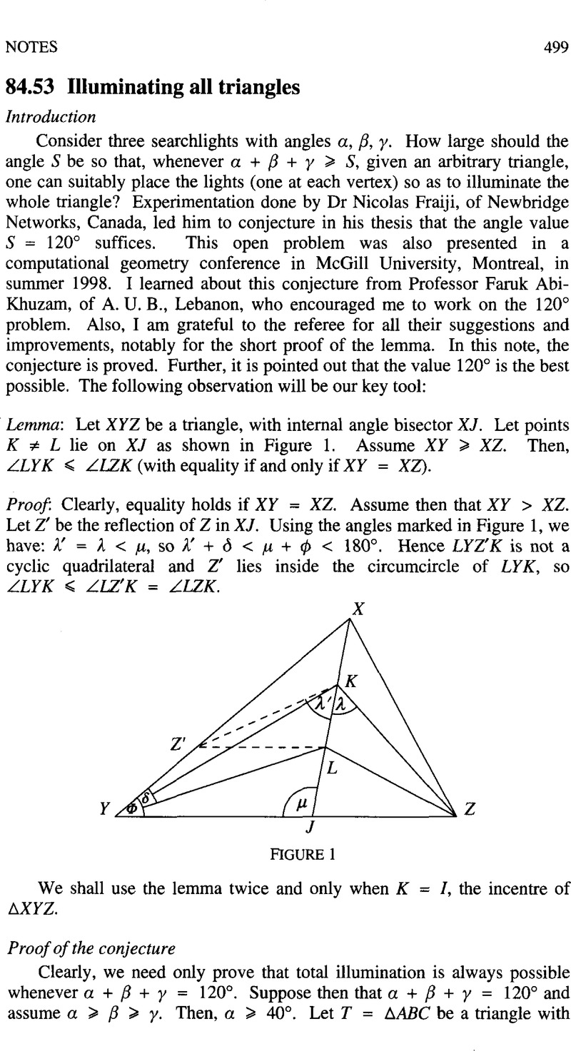 84 53 Illuminating All Triangles The Mathematical Gazette Cambridge Core