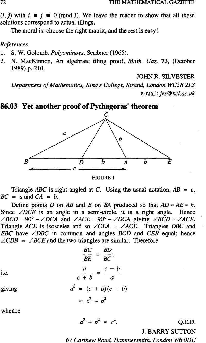 Teoram pythagoras