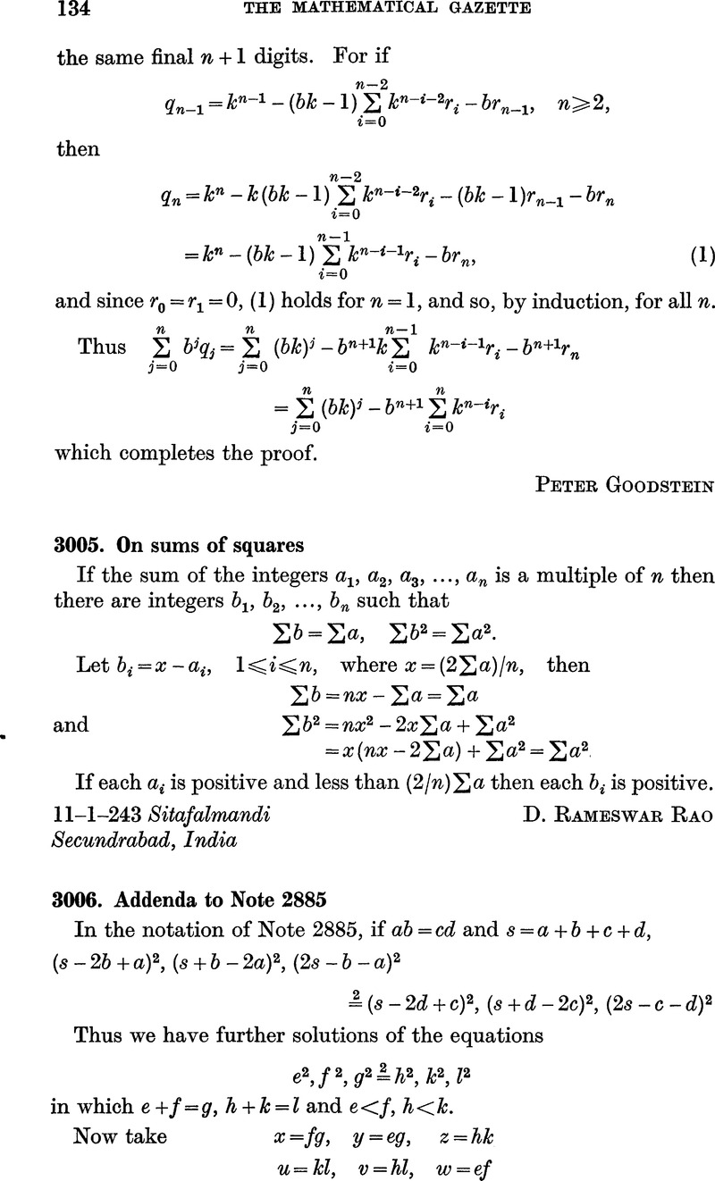 3006 Addenda To Note 25 The Mathematical Gazette Cambridge Core