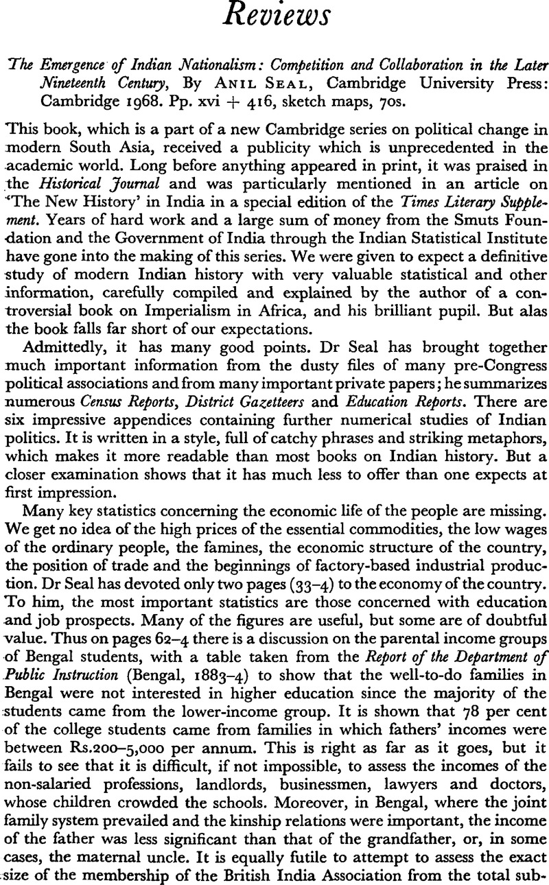 indian nationalism 19th century