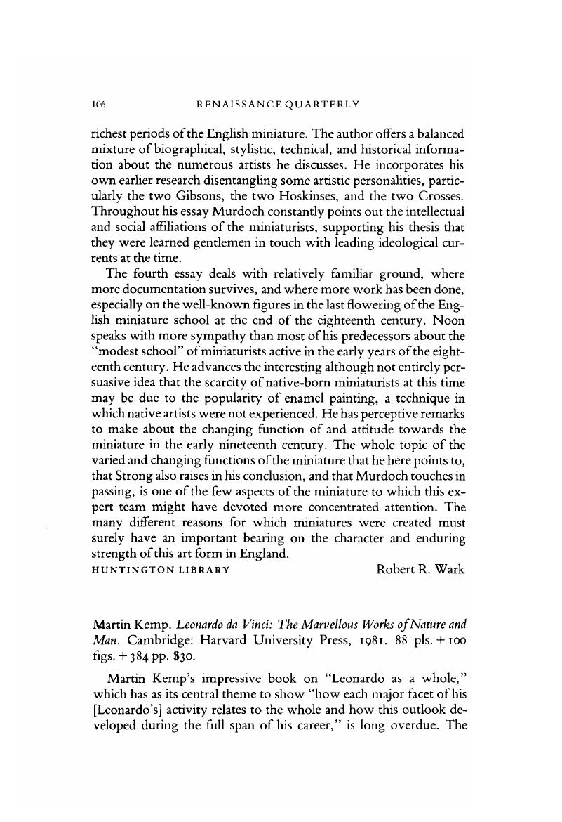 Martin Kemp. Leonardo da The Marvellous Works of Nature and Man. Cambridge: Harvard University Press, 1981. 88 pls. + 100 figs. 384 pp. $30. | Quarterly | Cambridge Core