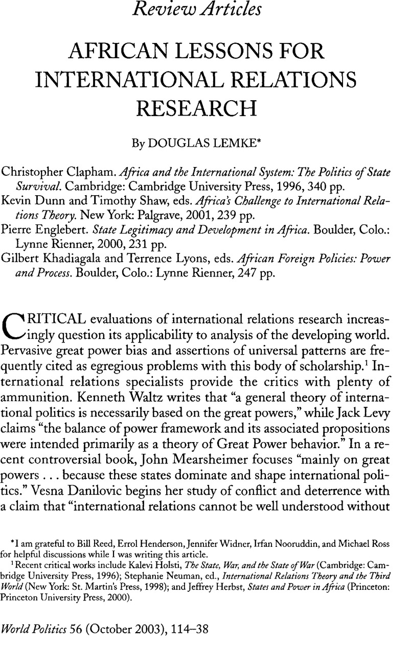 international relations case study topics