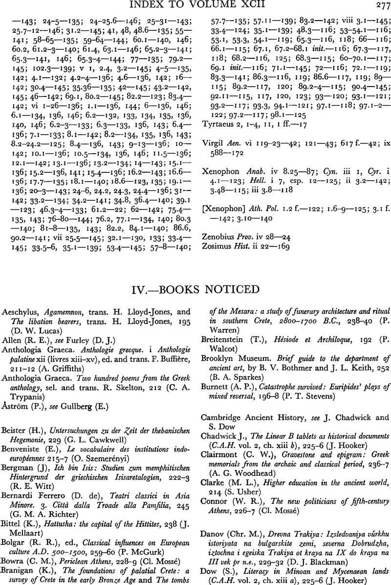 Iv Books Noticed The Journal Of Hellenic Studies Cambridge Core