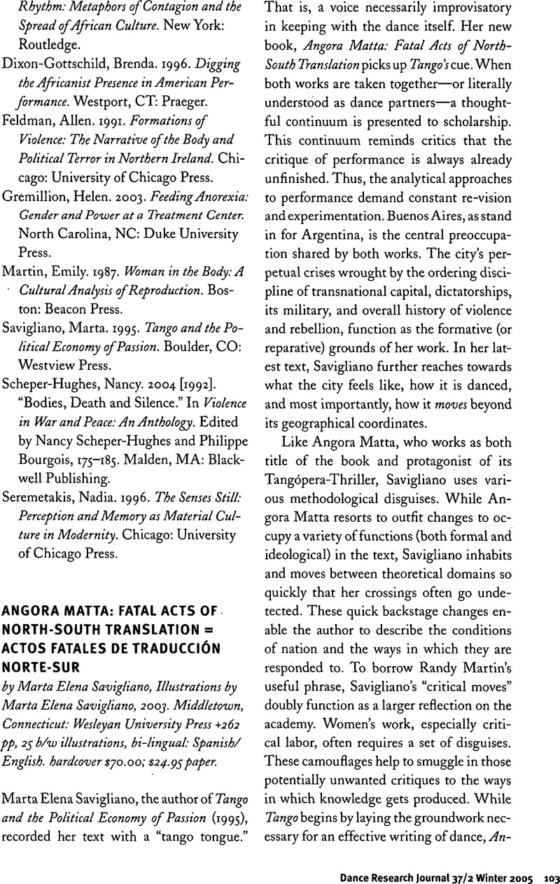 Angora Matta Fatal Acts Of North South Translation Actos Fatales De Traduccion Norte Sur By Marta Elena Savigliano Illustrations By Marta Elena Savigliano 03 Middletown Connecticut Wesleyan University Press 262 Pp 25