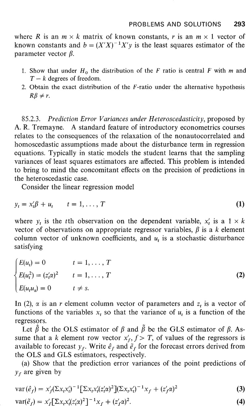 Prediction Error Variances Under Heteroscedasticity Econometric Theory Cambridge Core