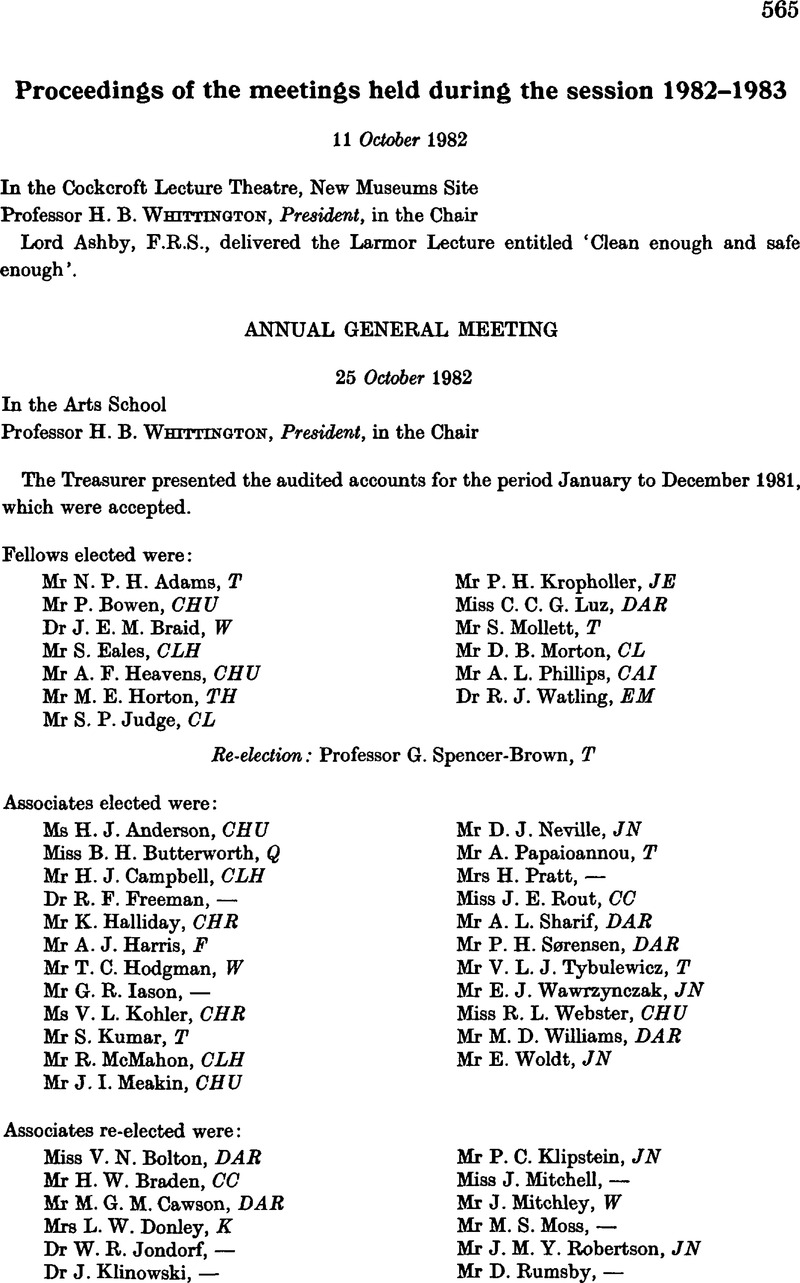 Proceedings Of The Meetings Held During The Session 19 19 Mathematical Proceedings Of The Cambridge Philosophical Society Cambridge Core