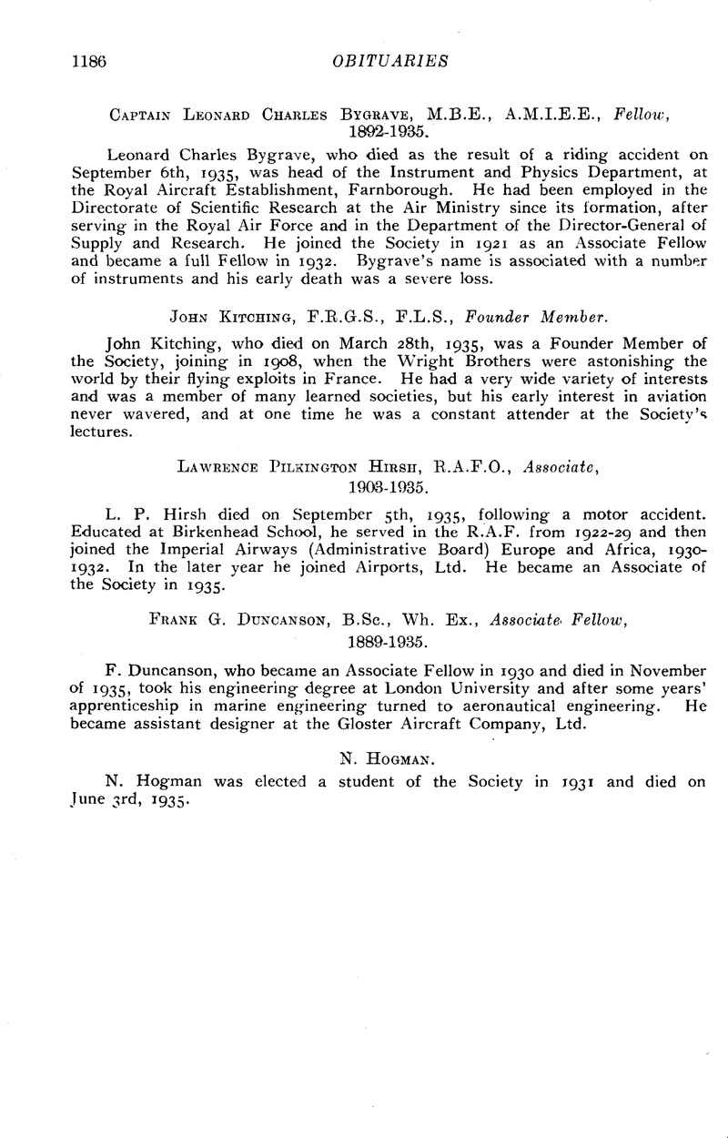 N Hogman The Aeronautical Journal Cambridge Core