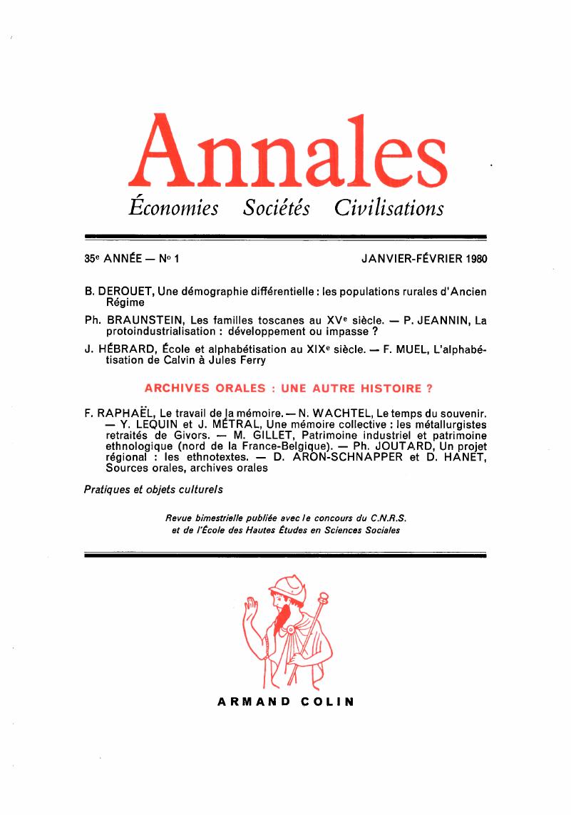Ahs Volume 35 Issue 1 Cover And Front Matter Annales Histoire Sciences Sociales Cambridge Core