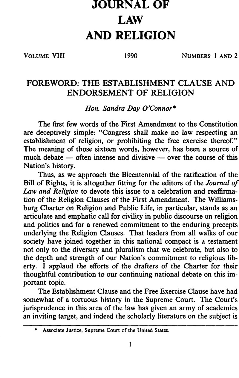 what is the establishment clause and the free exercise clause