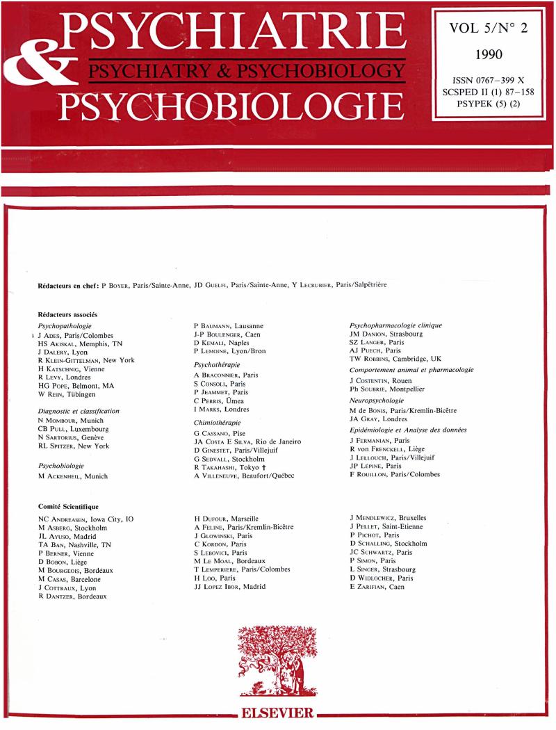 Epp Volume 5 Issue 2 Cover And Front Matter Psychiatry And Psychobiology Cambridge Core