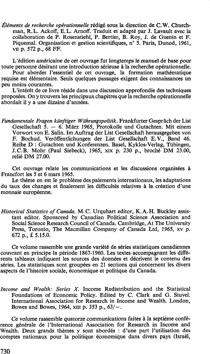 Historical Statistics Of Canada M C Urquhart Editor K A H Buckley Assistant Editor Sponsored By Canadian Political Science Association And Social Science Research Council Of Canada Cambridge At The University Press Toronto The Macmillan