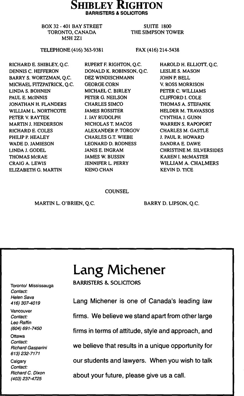 Cjl Volume 8 Issue 1 Cover And Back Matter Canadian Journal Of Law Jurisprudence Cambridge Core
