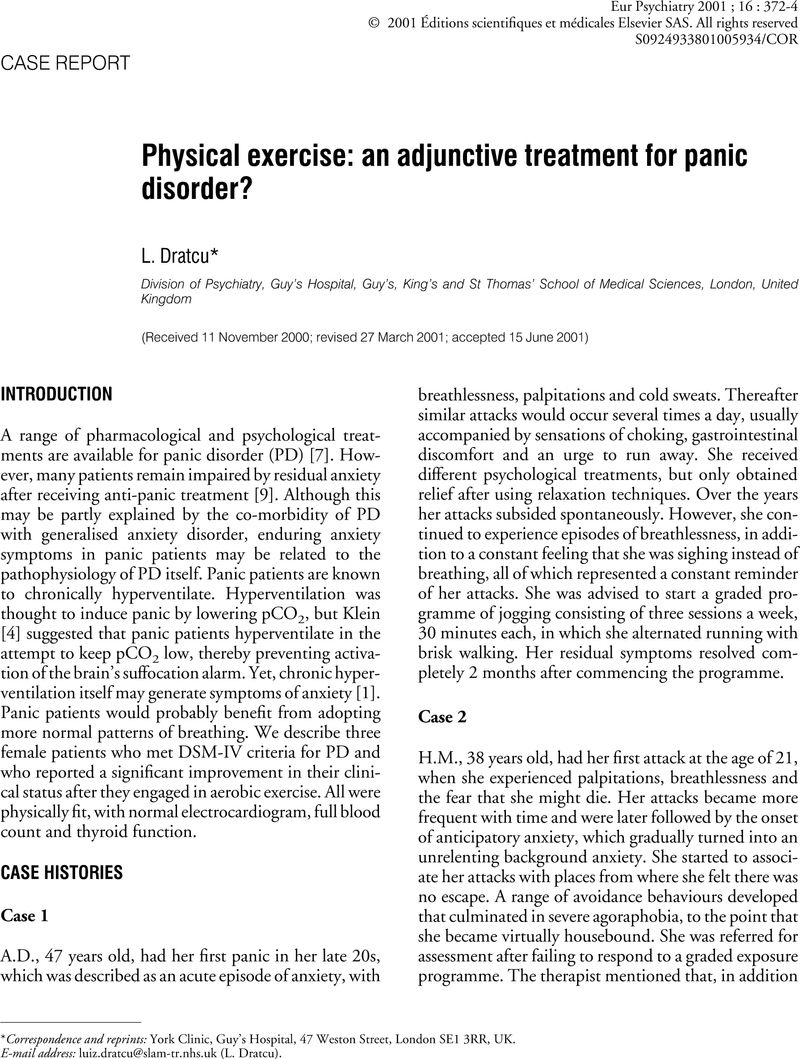 Exercise & Panic Attacks: Which Comes First?