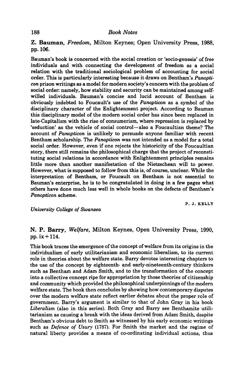 Z Bauman Freedom Milton Keynes Open University Press 19 Pp 106 Utilitas Cambridge Core