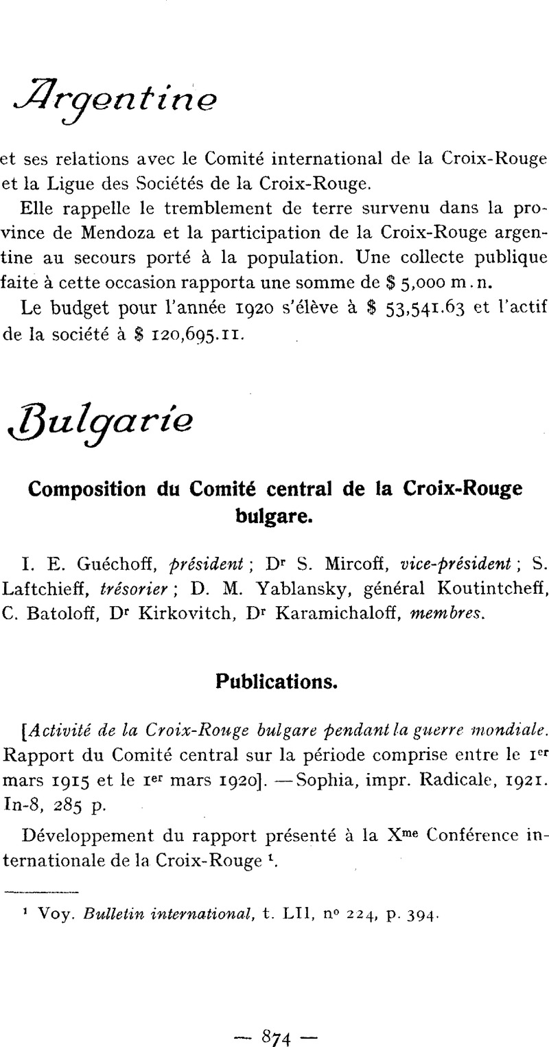 Bulgarie International Review Of The Red Cross Cambridge Core