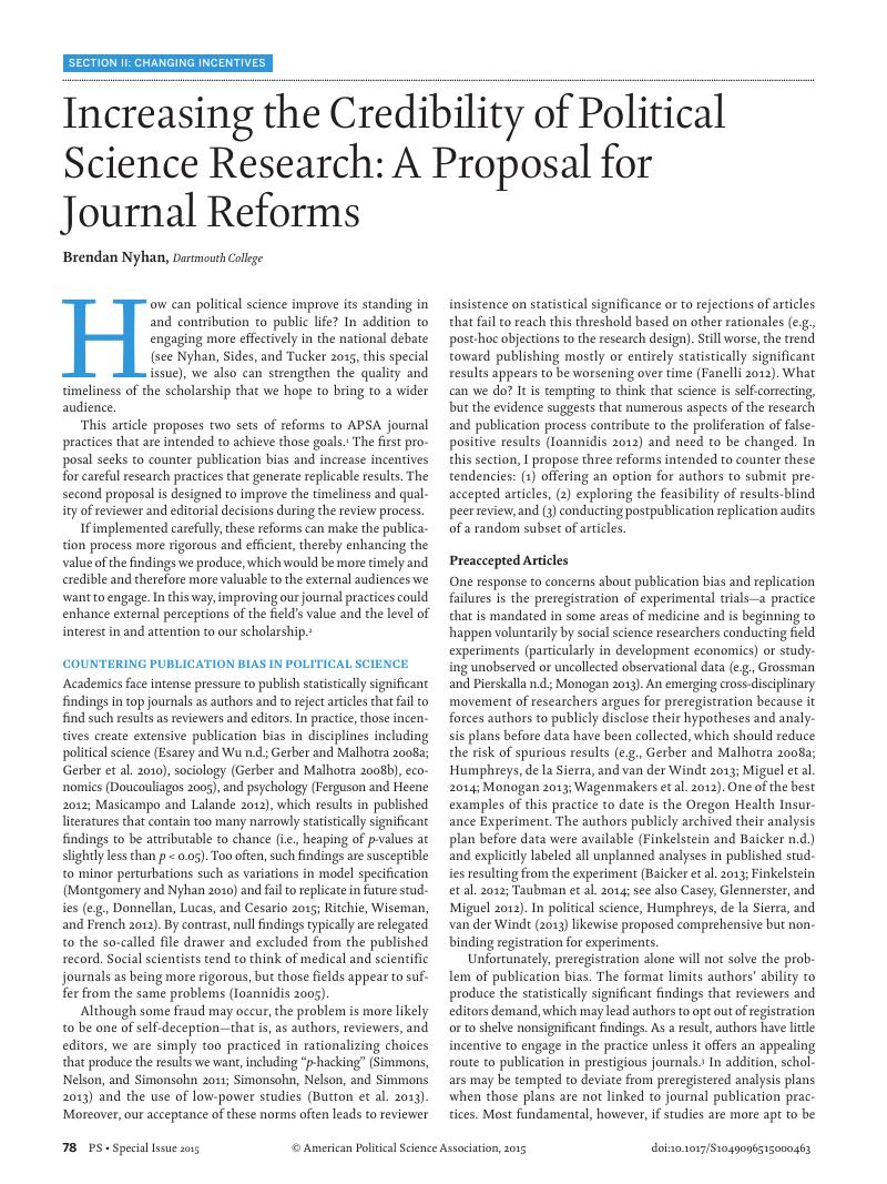 political science research proposal