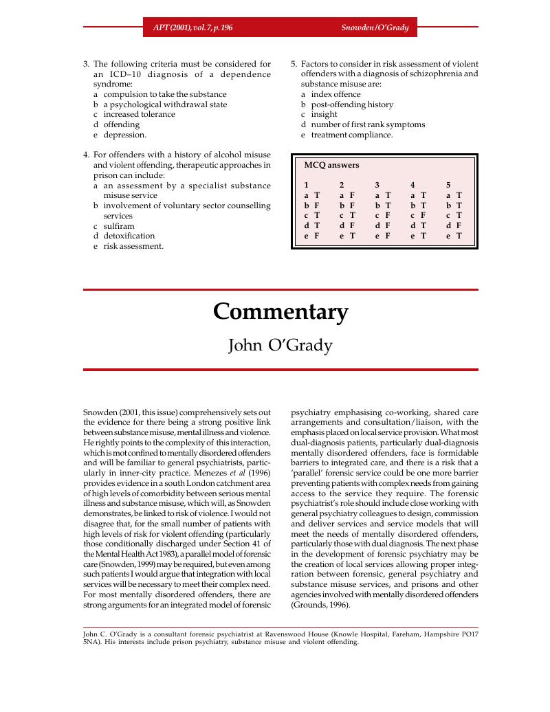 Commentary What To Consider When >> Commentary Advances In Psychiatric Treatment Cambridge Core Commentary What To Consider When >> Commentary Advances In Psychiatric Treatment Cambridge Core