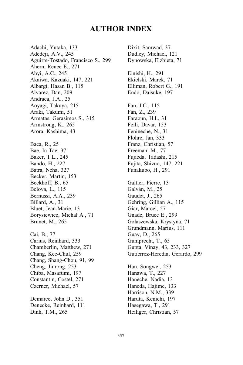 Opl Volume 1494 Author And Subject Indexes Mrs Online Proceedings Library Opl Cambridge Core