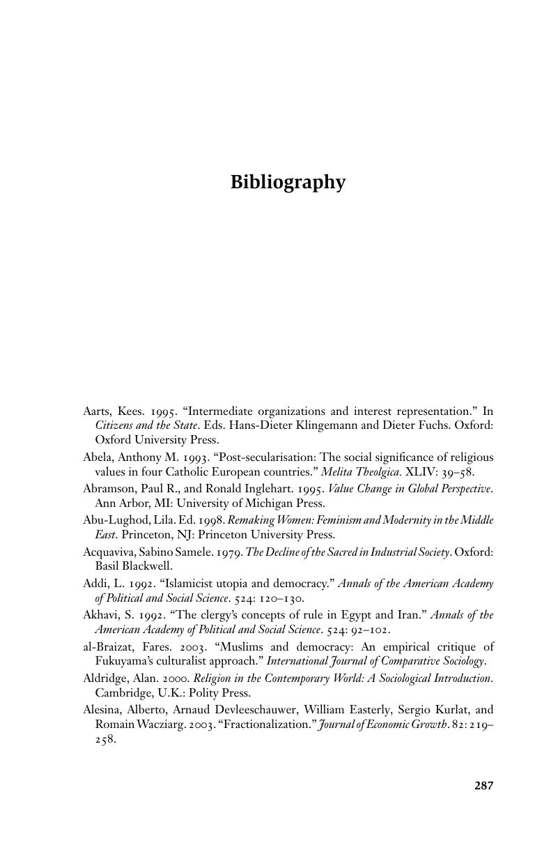 Bibliography - Sacred and Secular