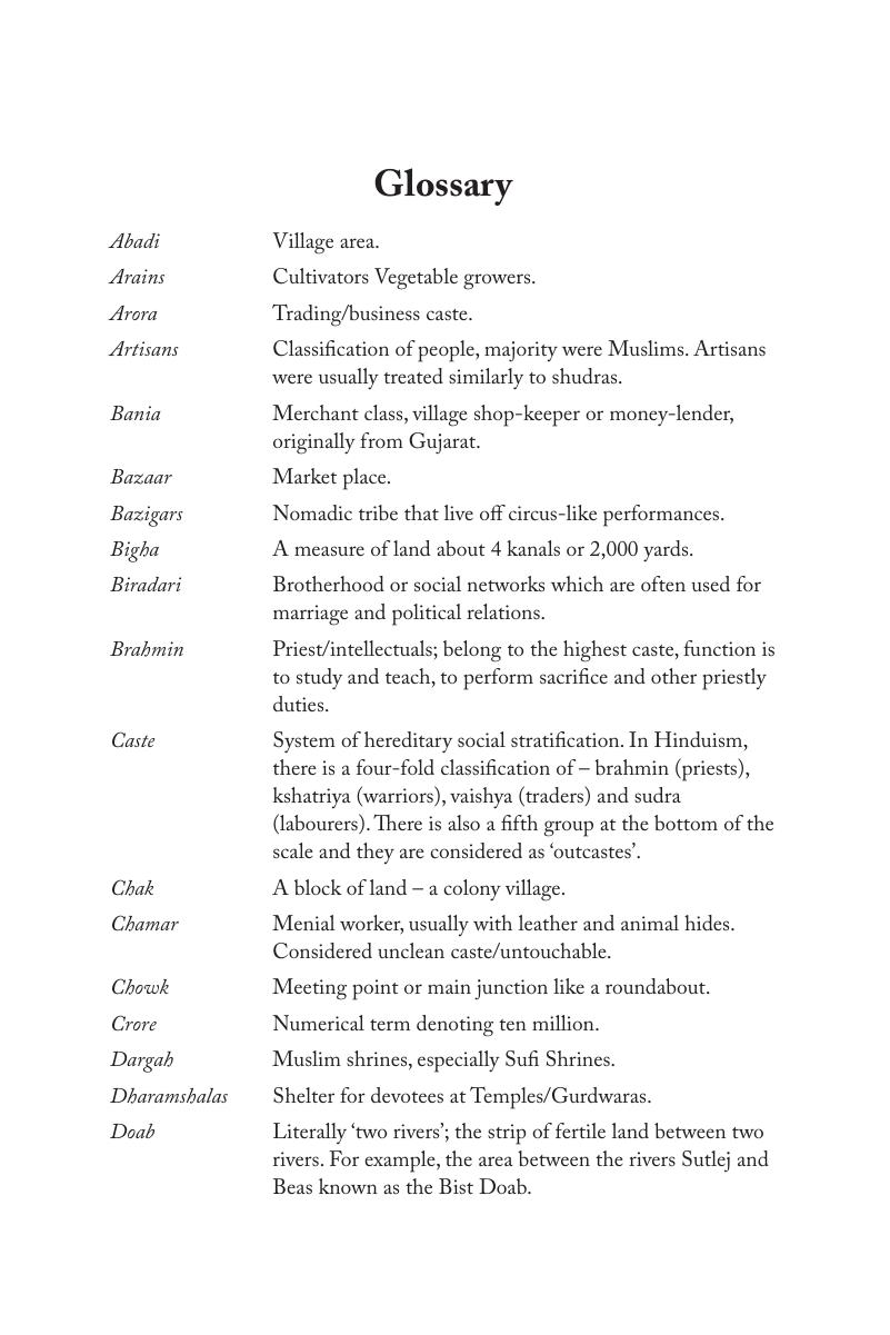 glossary page examples