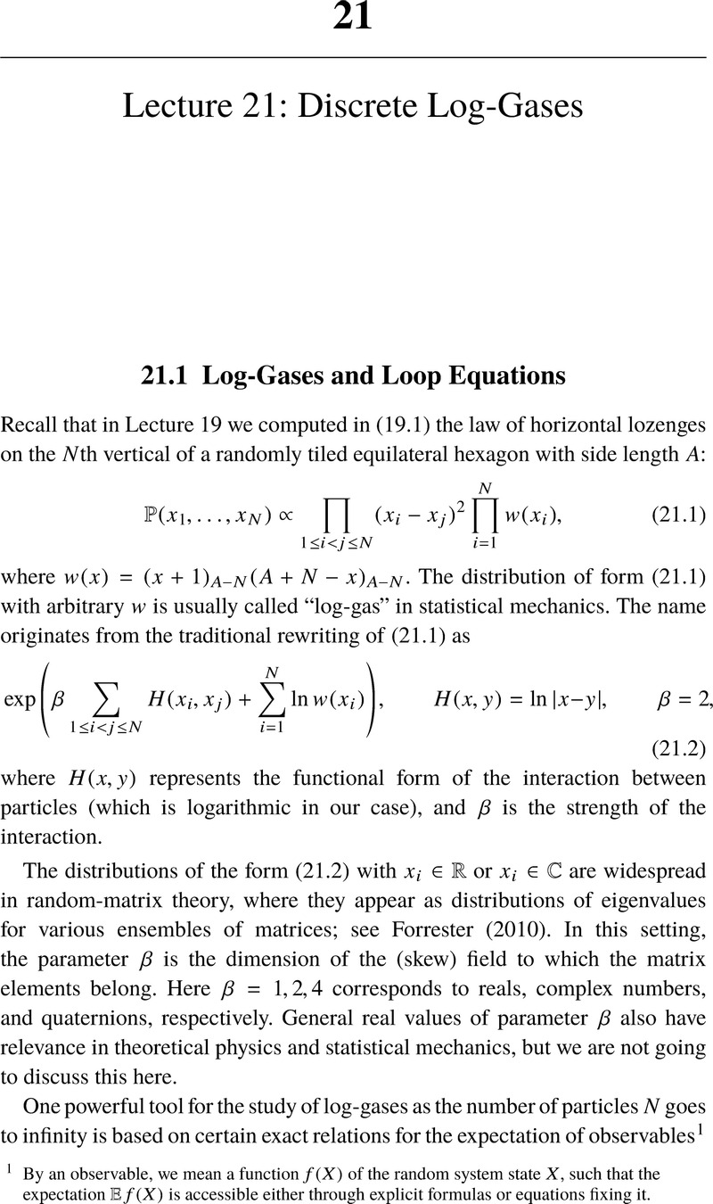 Lecture 15: Steepest Descent Method for Asymptotic Analysis (Chapter 15) -  Lectures on Random Lozenge Tilings