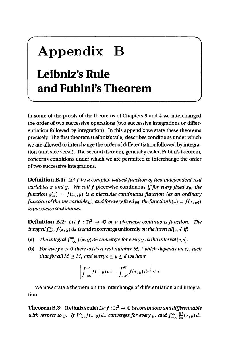Leibniz Integral Rule, Lecture 1