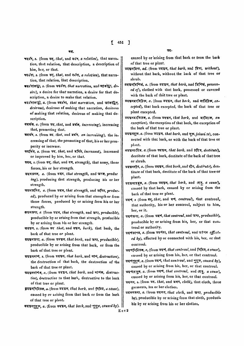 A DICTIONARY c BENGALEE AND ENGLISH Pages 451 620 A 41 OFF