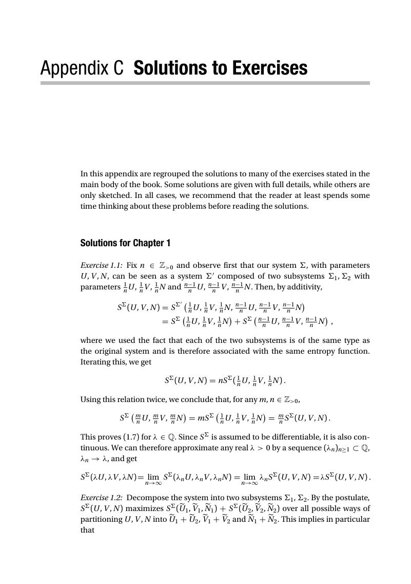 Solutions To Exercises C Statistical Mechanics Of Lattice Systems