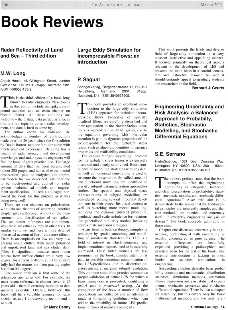 Large Eddy Simulation for Incompressible Flows: an Introduction P ...