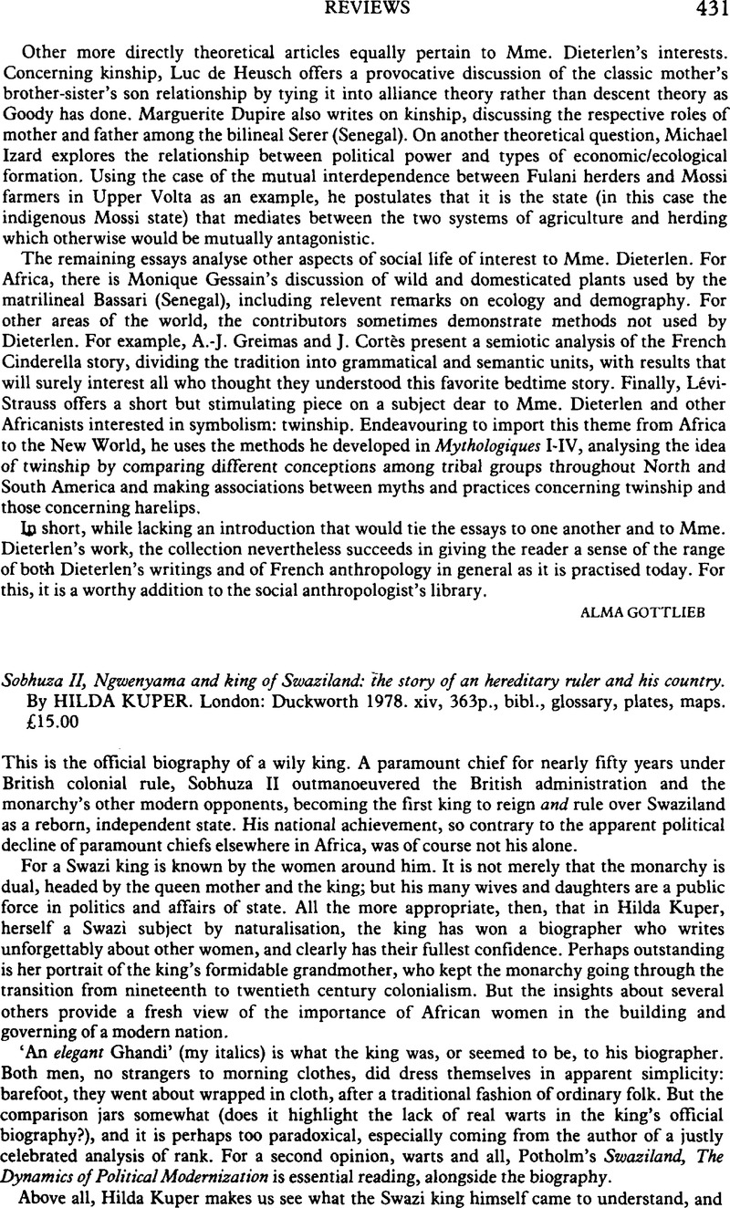 Sobhuza II, Ngwenyama and king of Swaziland: the story of an hereditary ...